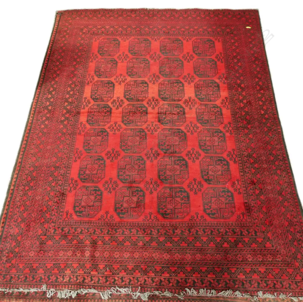 A large hand knotted Turkoman Ersari carpet Image 1++