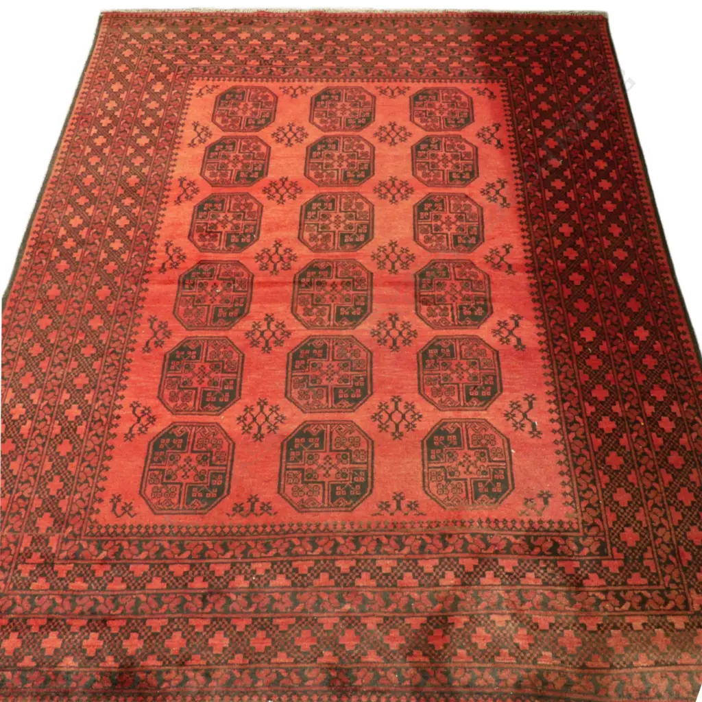 A large hand knotted Turkoman Ersari carpet Image 1++