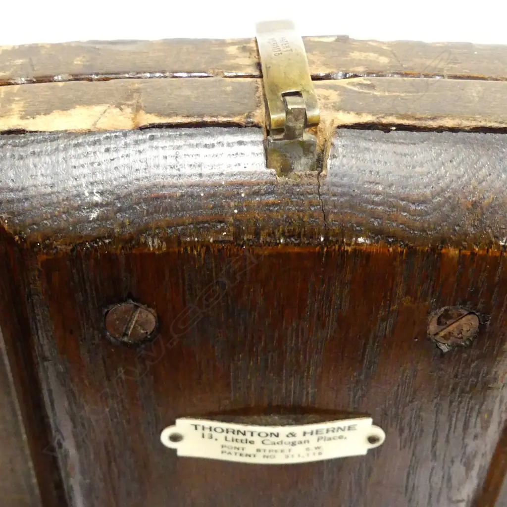 An Edwardian mahogany folding coaching table Image 1++