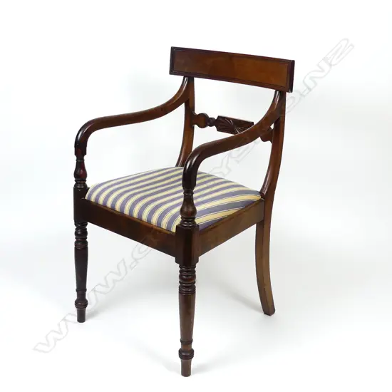 A Regency mahogany carver armchair