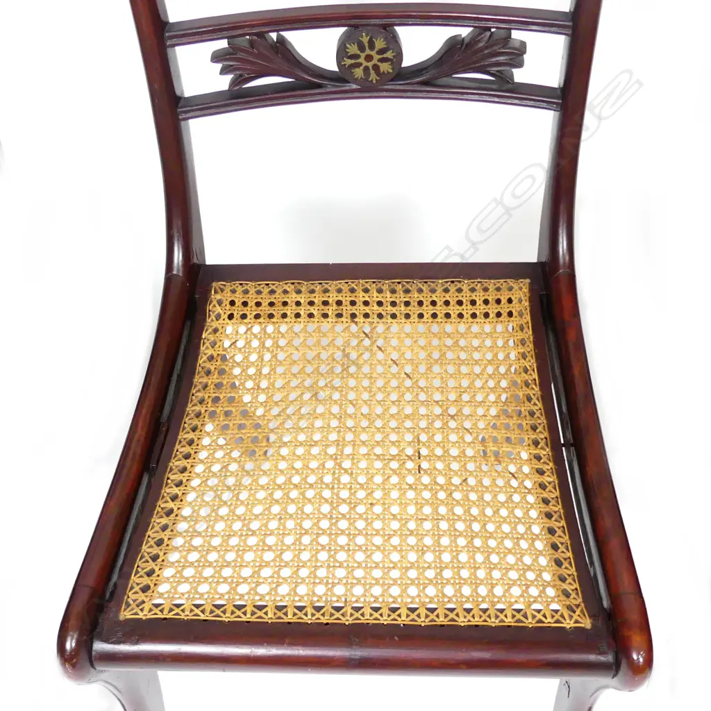 A set of six Regency rosewood dining chairs Image 1++