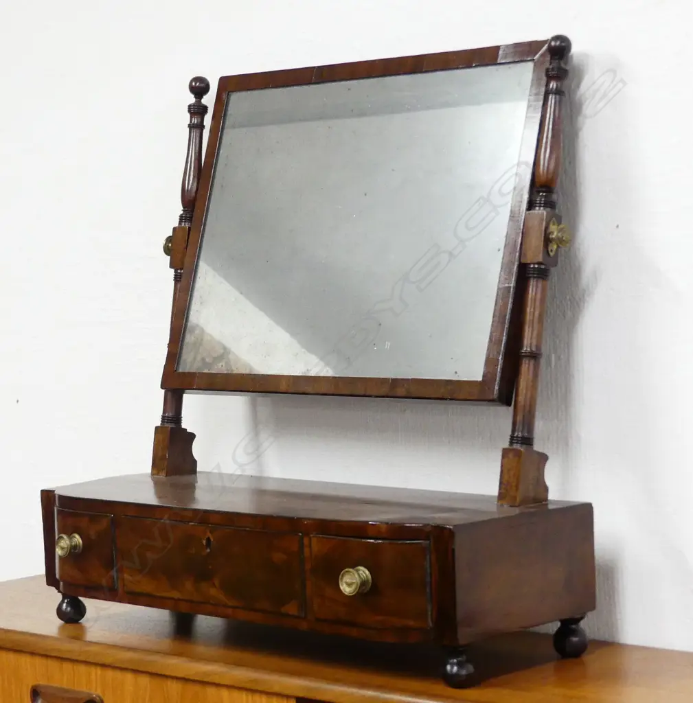 A Regency mahogany toilet mirror Image 1++