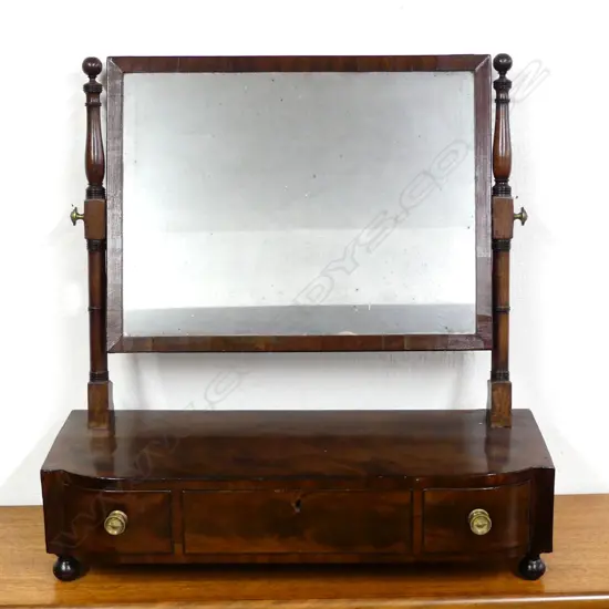 A Regency mahogany toilet mirror
