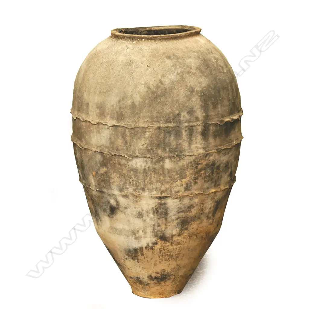 An old Turkish terracotta tall storage jar Image 1++