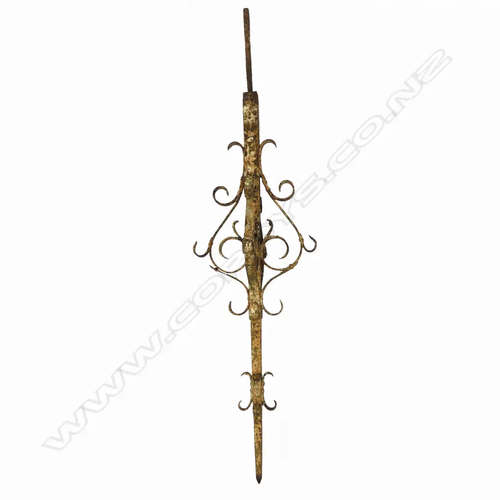 A large 19thC wrought iron finial Image 1++
