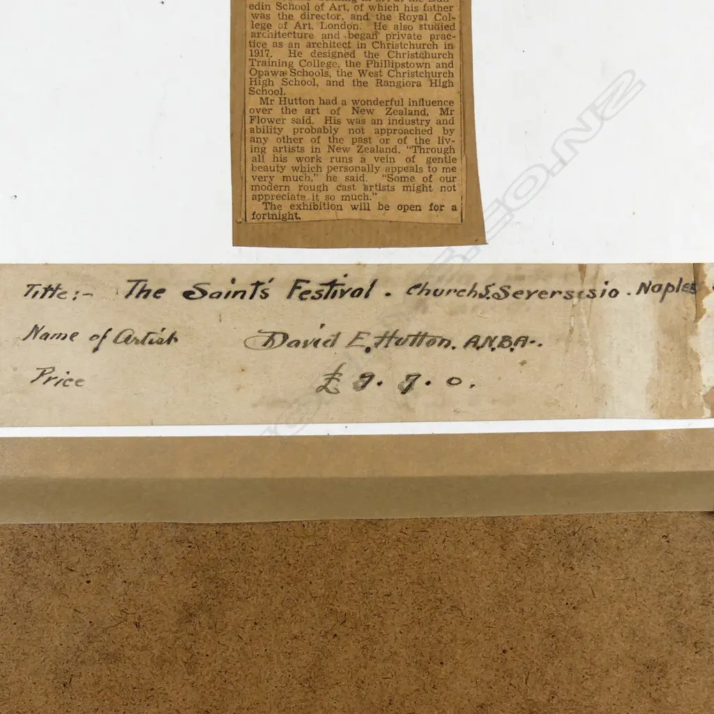 David Edward	Hutton (1866-1946) Image 1++