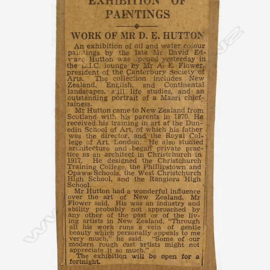 David Edward	Hutton (1866-1946) Image 1++