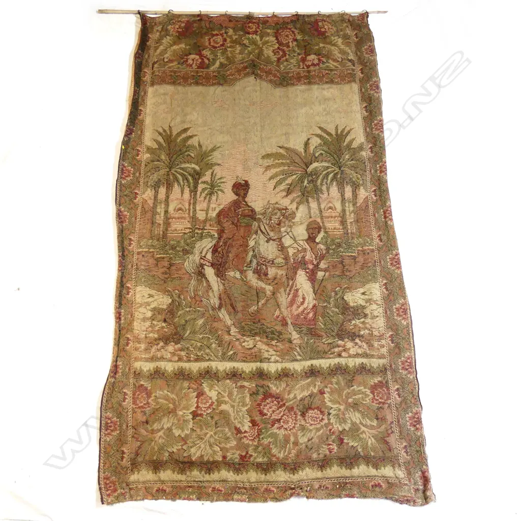An old machine tapestry wall hanging Image 1++