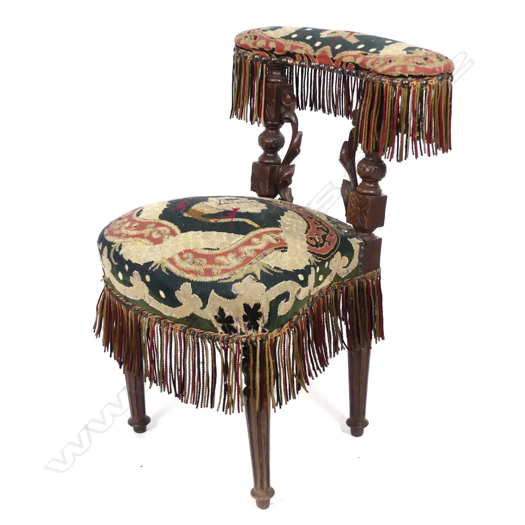 A 19thC European Prie Dieu chair Image 1++