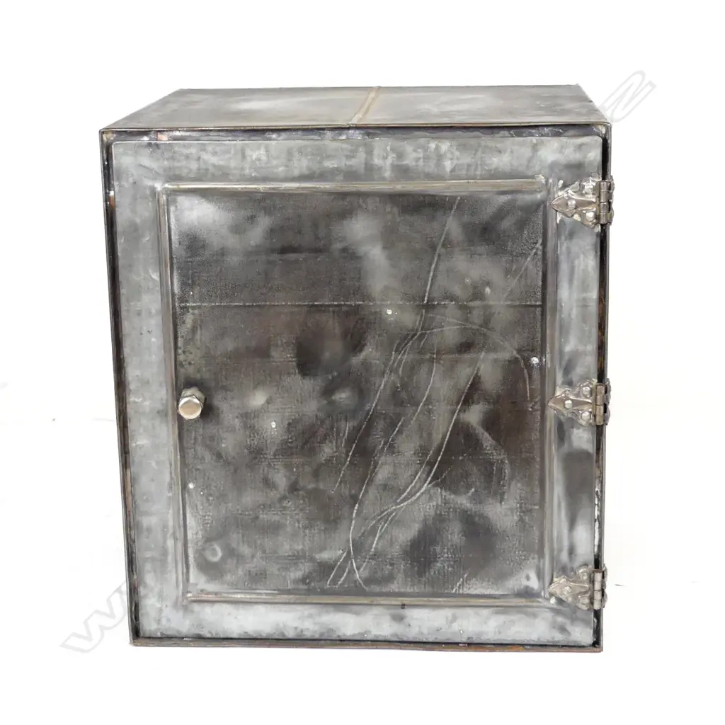 An early 20thC industrial plated copper document safe Image 1++