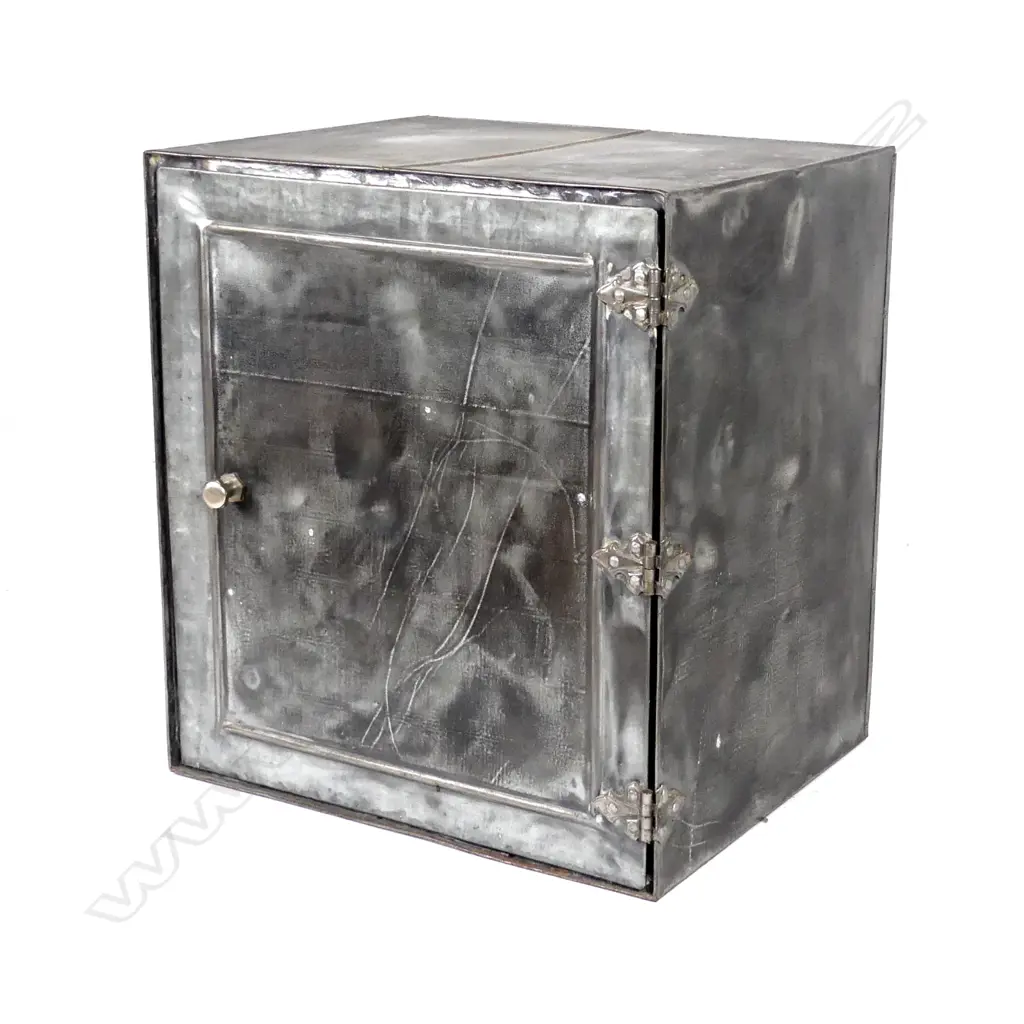 An early 20thC industrial plated copper document safe Image 1++