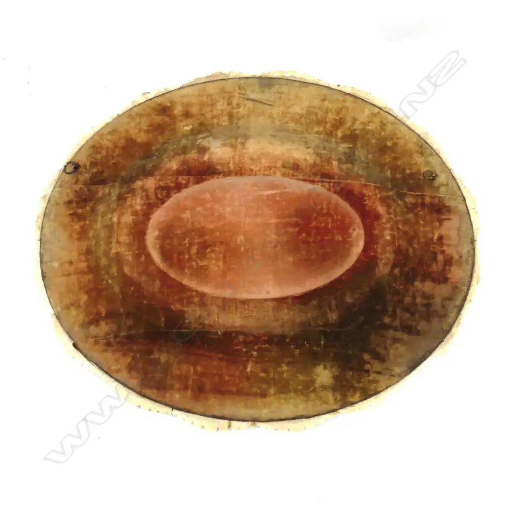 An impressive large carved ivory oval presentation tray Image 1++