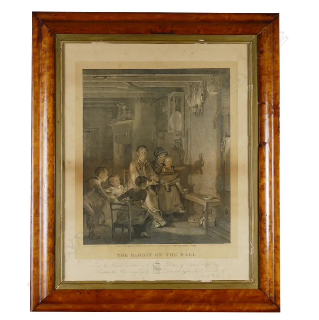 Two Victorian birds-eye maple frames Image 1++