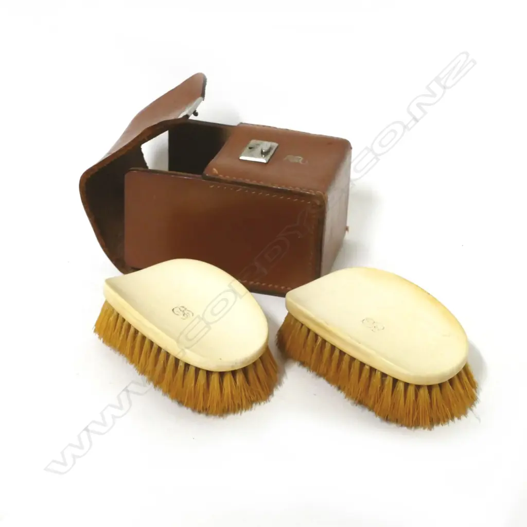 A pair of ivory backed brushes Image 1++