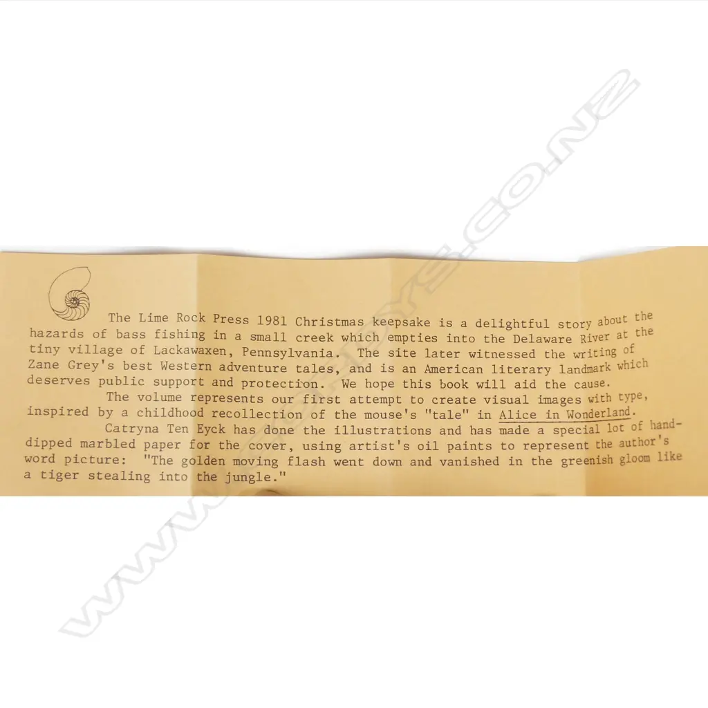 Zane Grey 'The Lord of Lackawaxen Creek' Image 1++