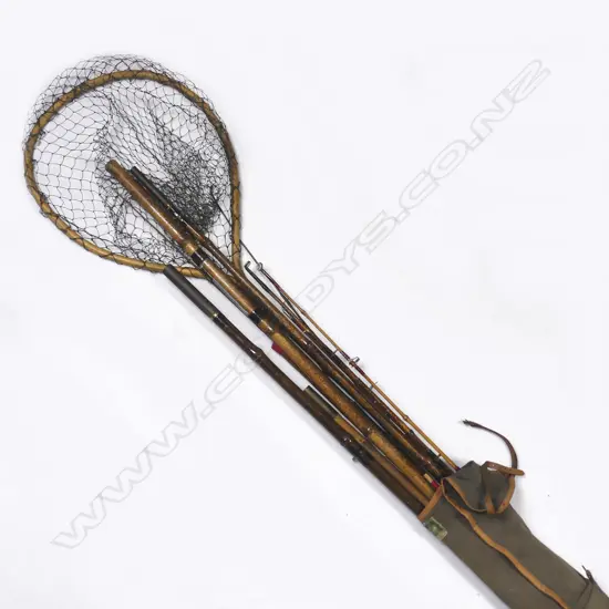 A collection of vintage fishing equipment