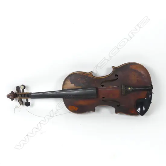 An antique violin with Antonio Stradivarius label