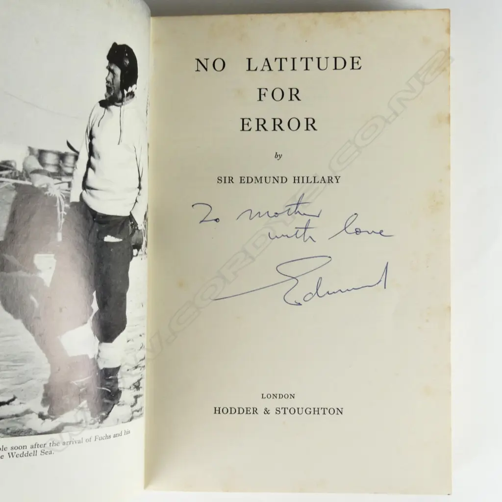 An important and unique memento and collection of archival material associated with Sir Edmund Hillary Image 1++