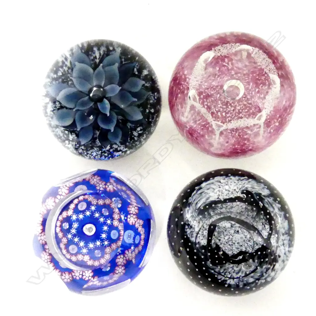 Three Caithness and one Whitefriars paperweights Image 1++