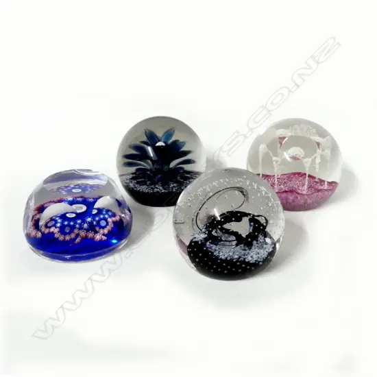 Three Caithness and one Whitefriars paperweights