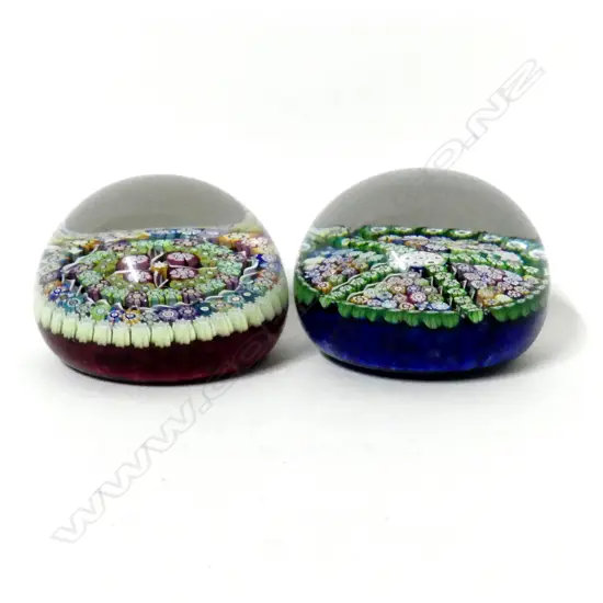 Two Perthshire paperweights