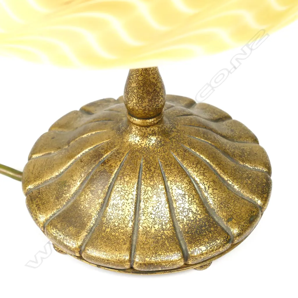 A Tiffany Favrile Harp desk lamp Image 1++