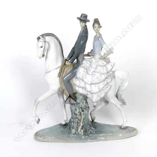 A large Lladro Andalusian figure group