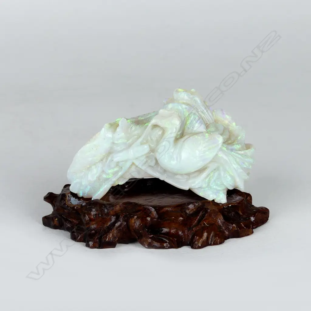 A Chinese carved opal boulder Image 1++