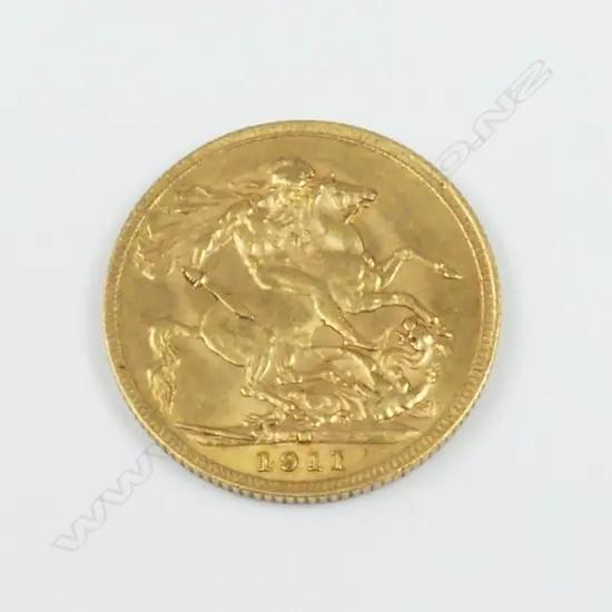 A 1911 gold sovereign