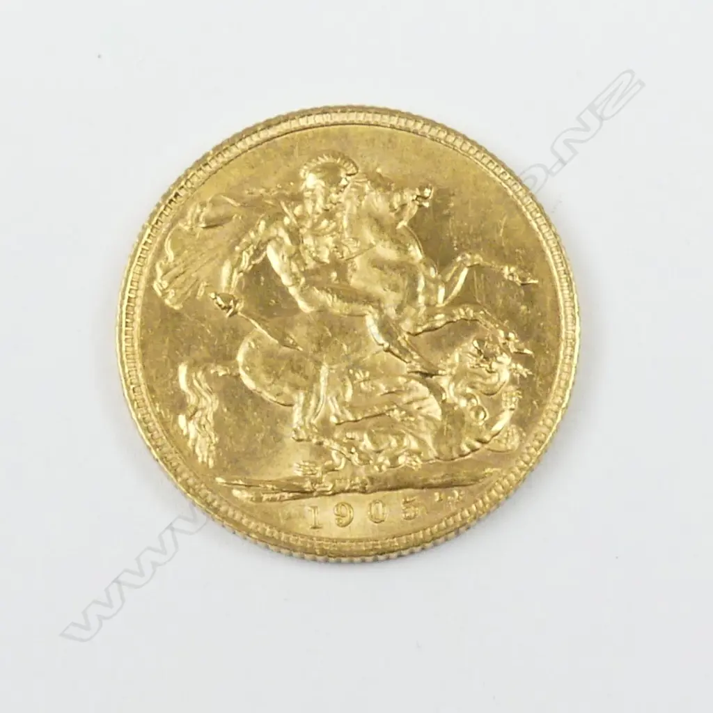 A 1905 gold sovereign Image 1++