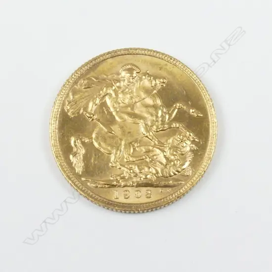 A 1903 gold sovereign