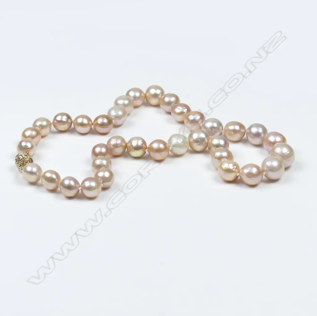 A cultured pearl necklace Image 1++