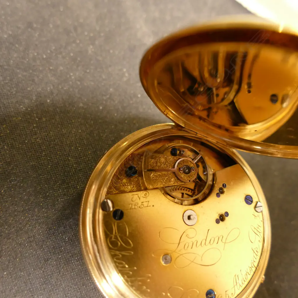 An 18ct. yellow gold gent's Chaplin & Sons of London full hunter pocket watch Image 1++