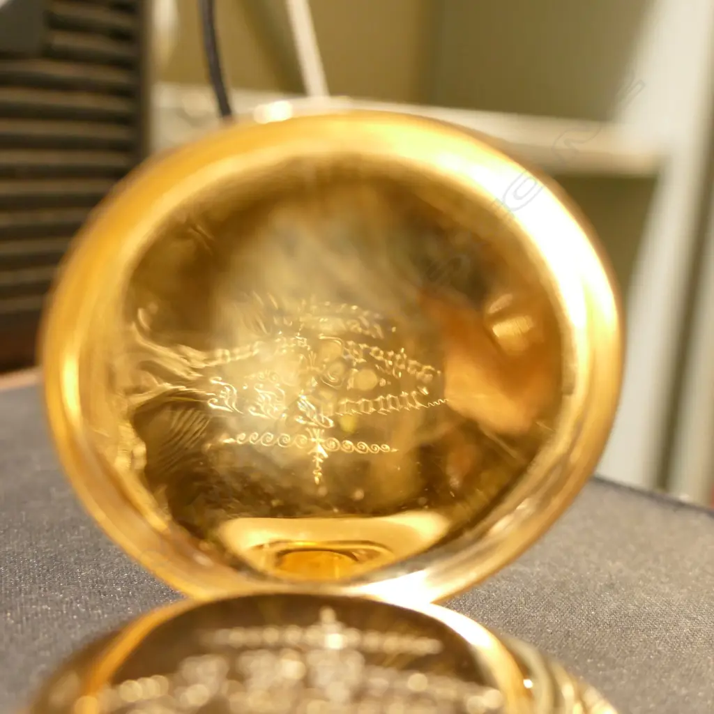 An 18ct. yellow gold gent's Chaplin & Sons of London full hunter pocket watch Image 1++