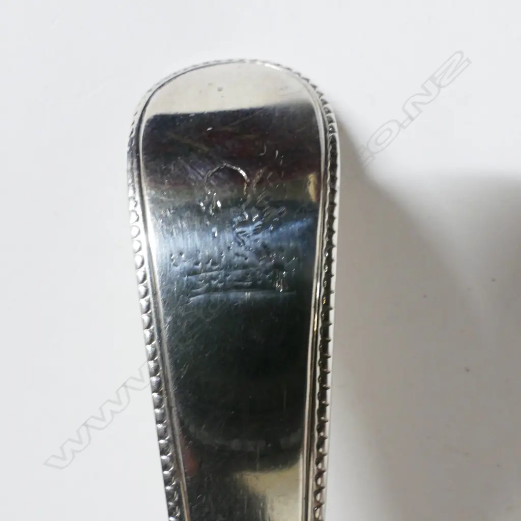 A George III silver soup ladle Image 1++