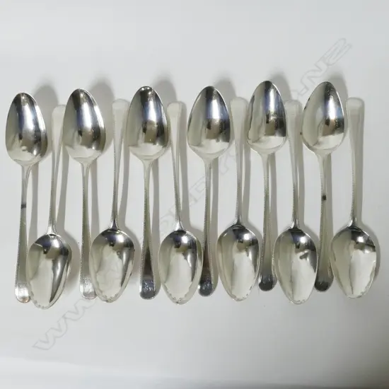 12 George III silver tablespoons