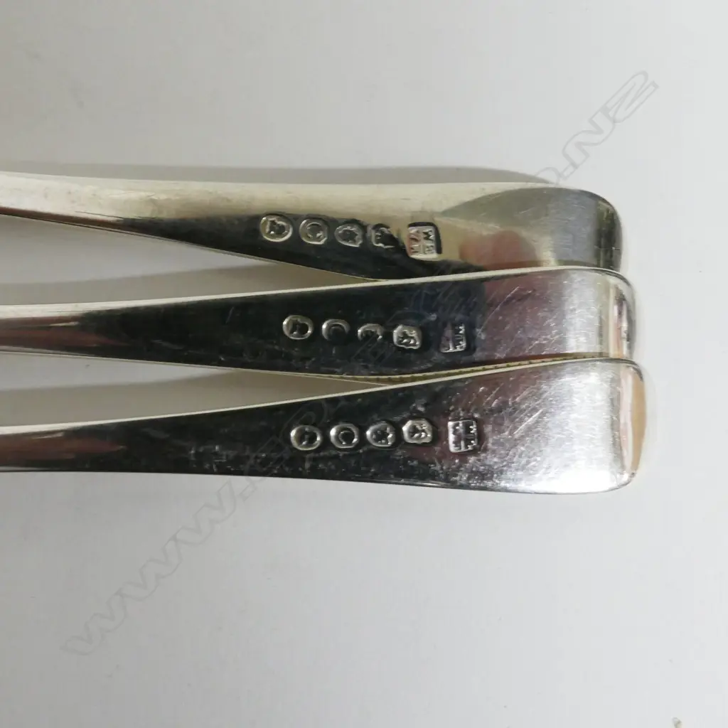 12 George III silver dessert forks Image 1++