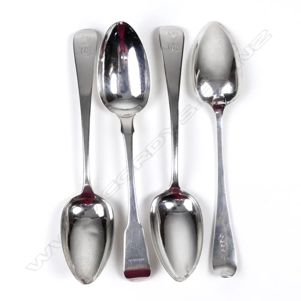 Four silver serving spoons Image 1++
