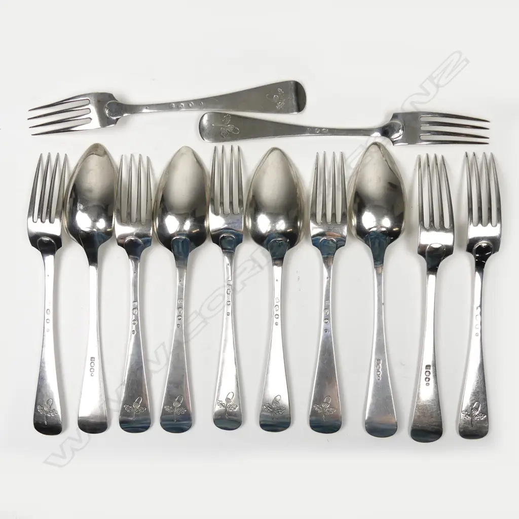 12 pieces of Netherlands .833 silver cutlery Image 1++