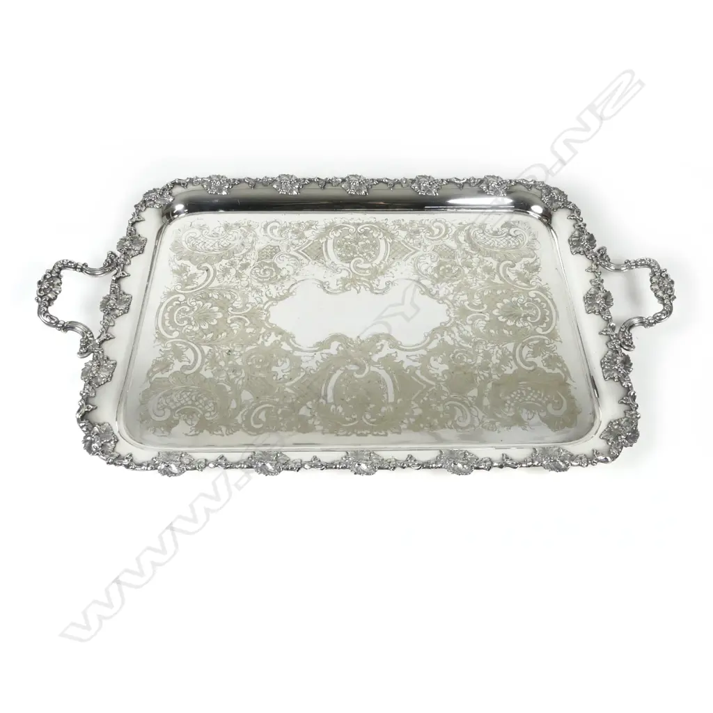 A silver plate banquet tray Image 1++
