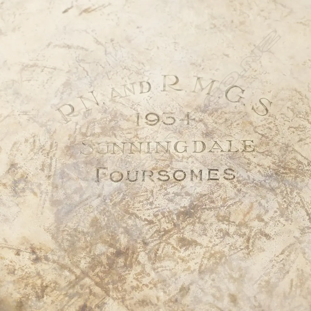 A 1930s silver waiter Image 1++