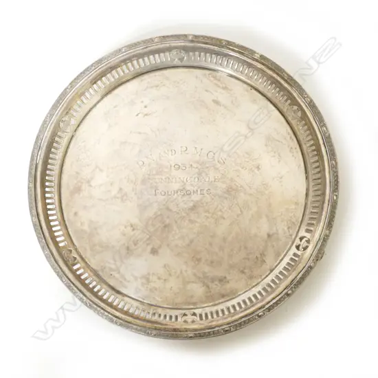 A 1930s silver waiter