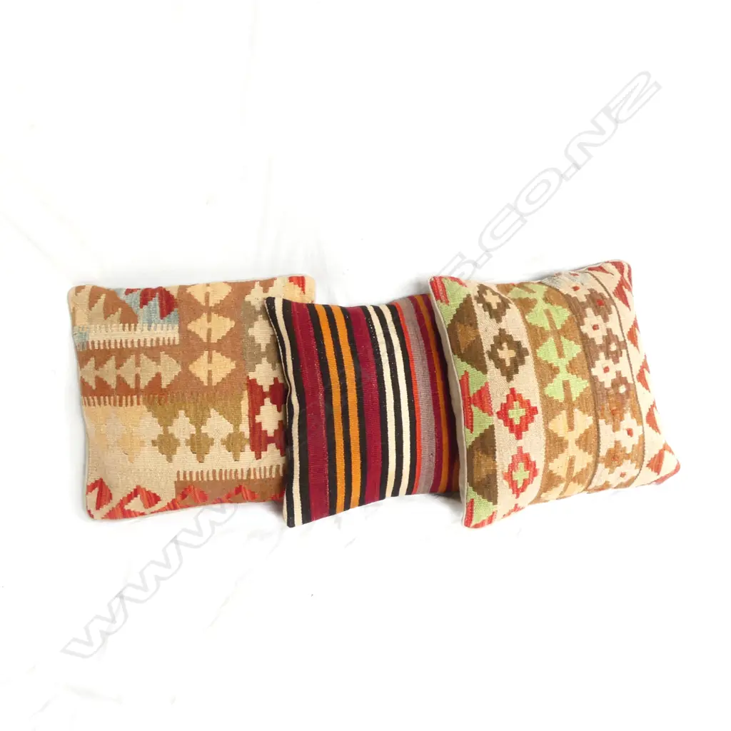 Three kilim faced cushions Image 1++