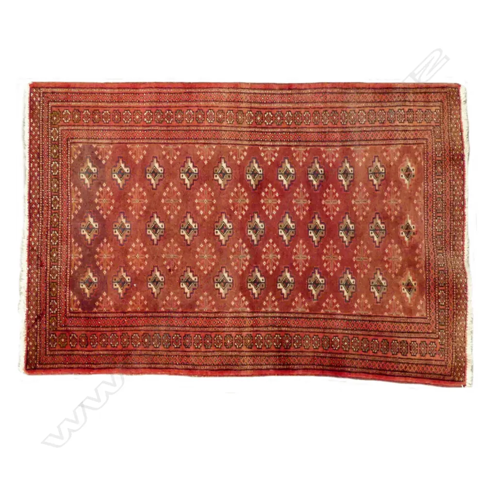 A small Persian hand knotted rug Image 1++