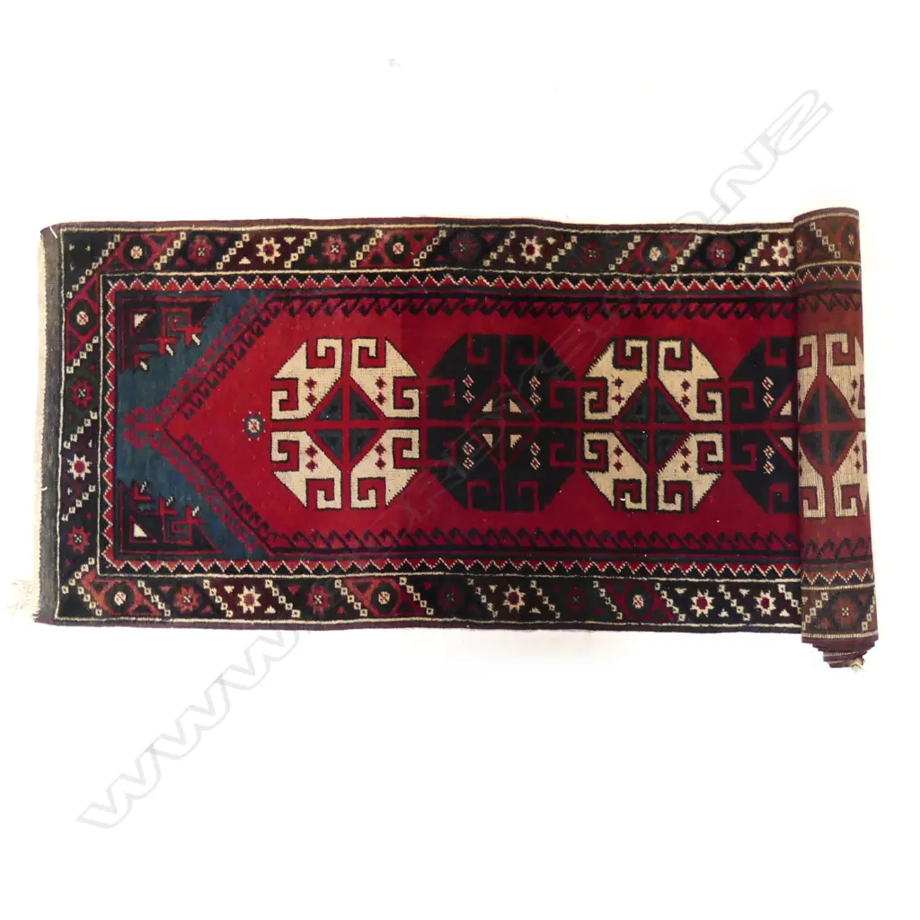 A hand knotted Caucasian runner Image 1++