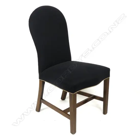 Ten high back dining chairs