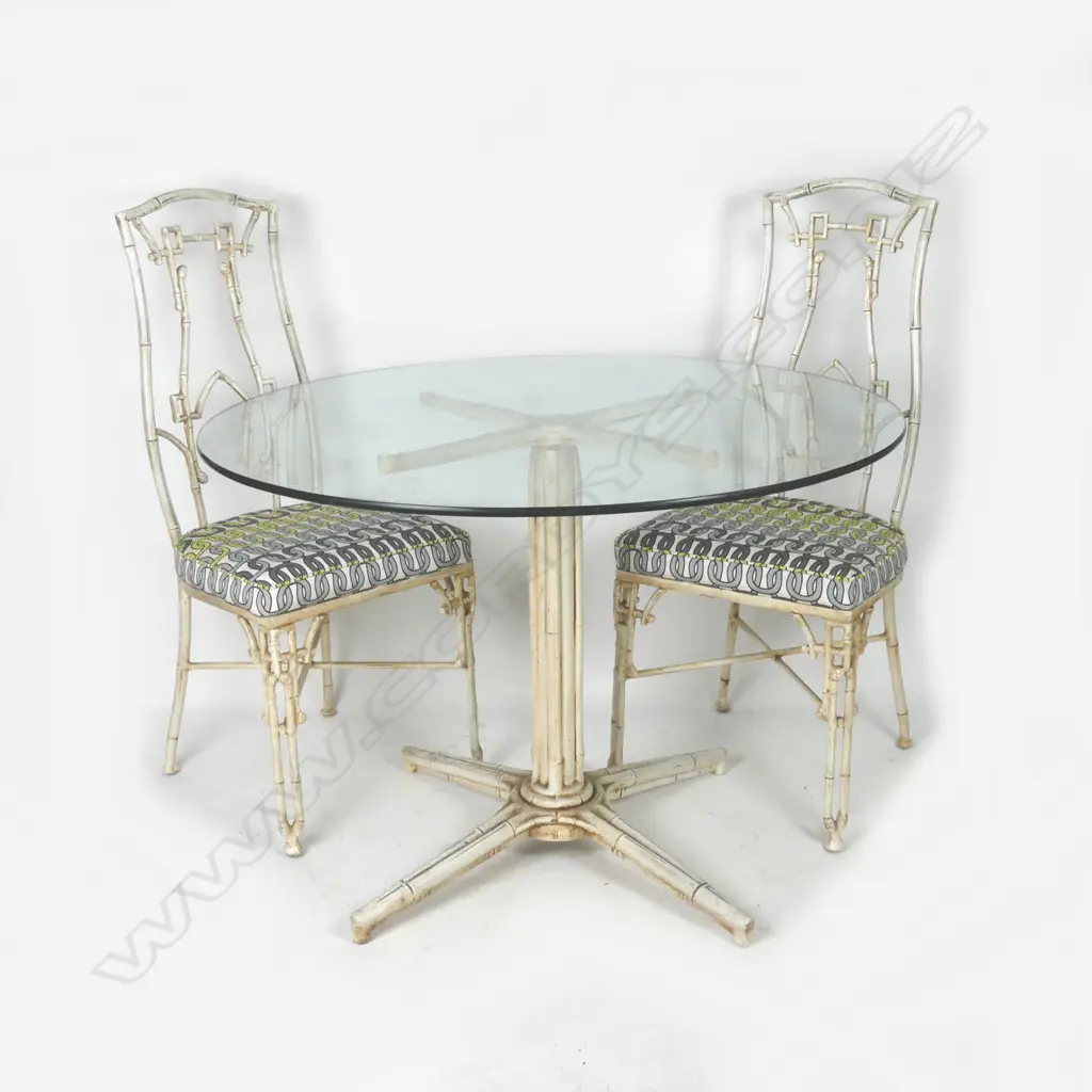 A vintage cast metal iron conservatory set Image 1++