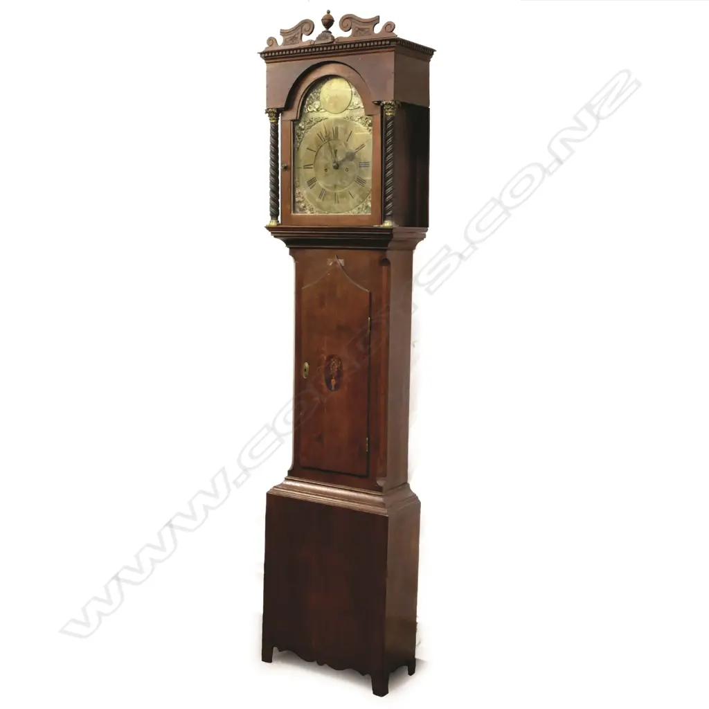 A Victorian oak longcase clock Image 1++
