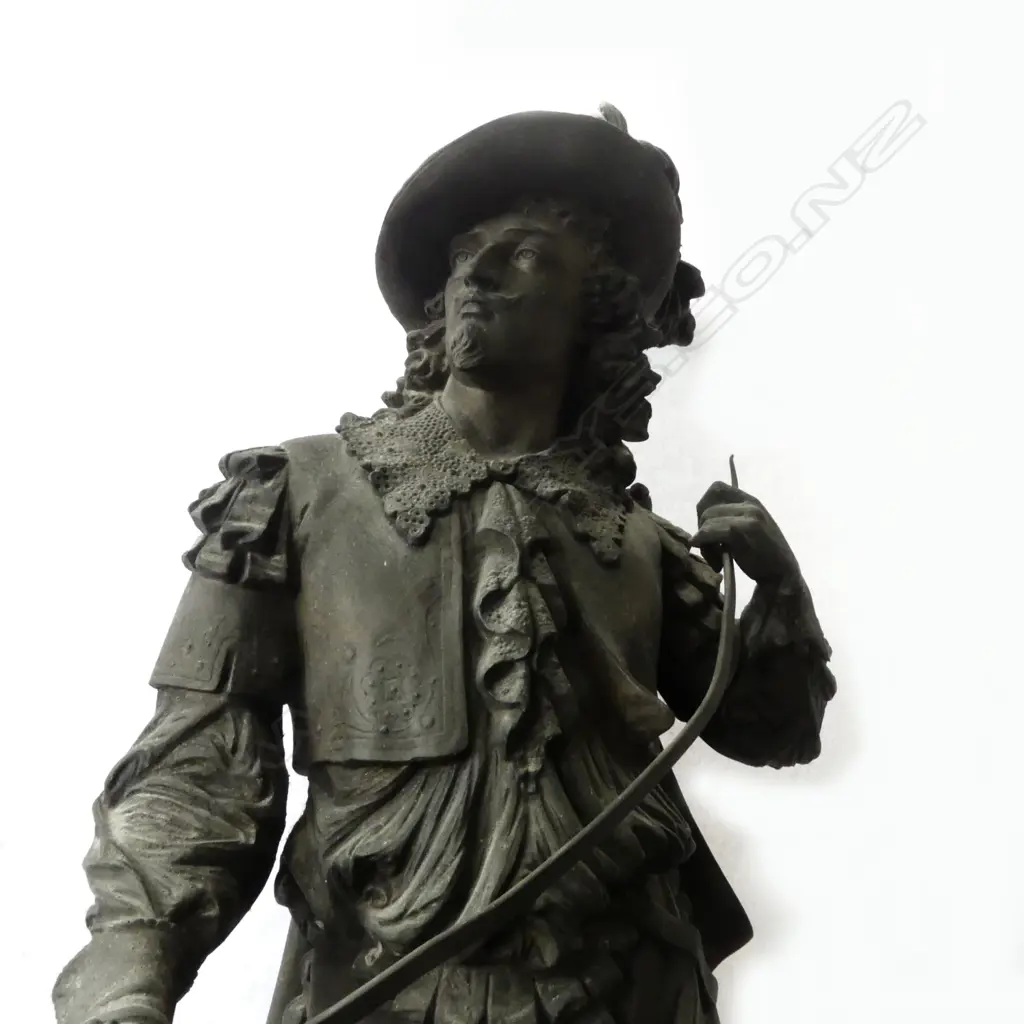 An early 1900s spelter figurine on stand of Don Juan Image 1++