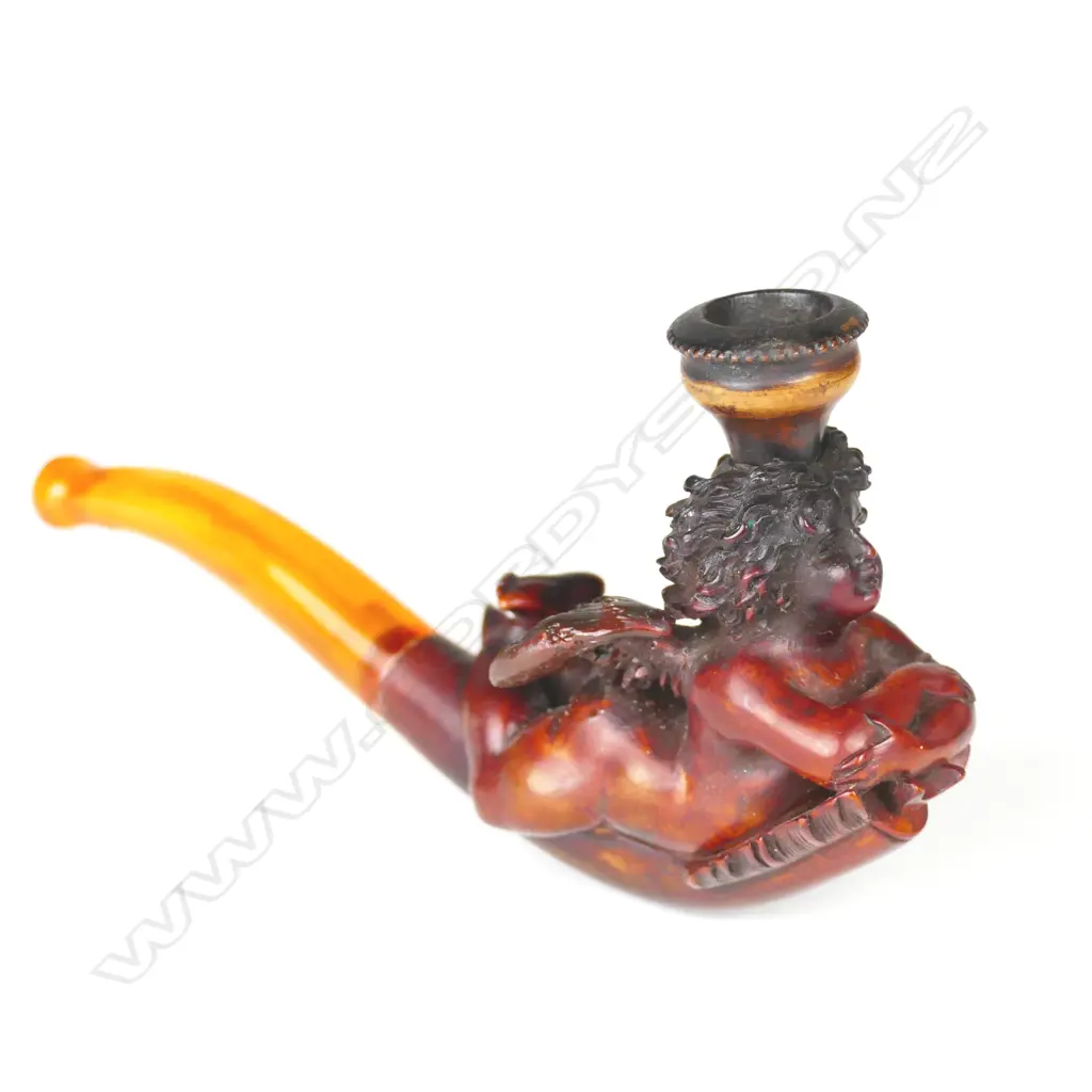 An old Meerschaum and amber pipe Image 1++